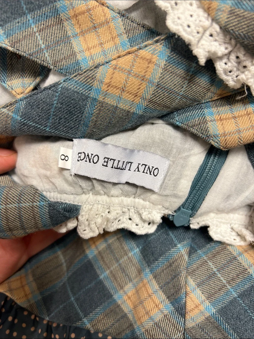 Layered Ruffled Plaid Suspender Dress